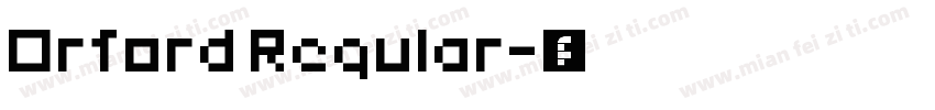 Orford Regular字体转换